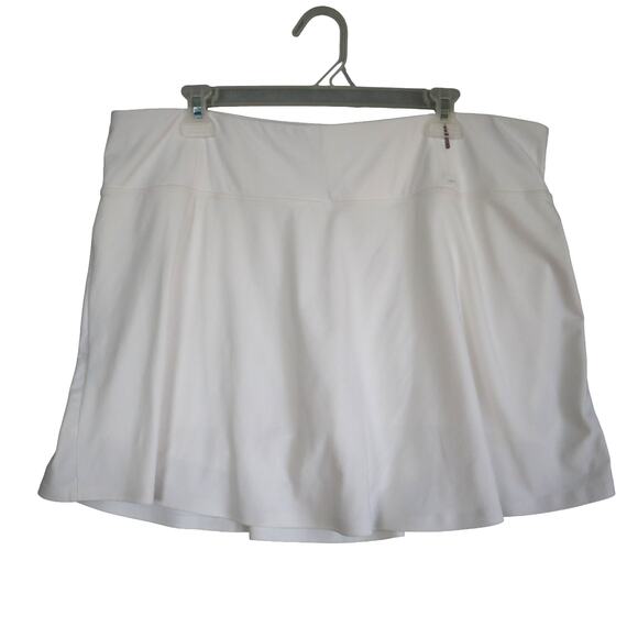 CALIA by Carrie Underwood Pants - Calia Mid Rise Skort Womens Size XL True White Mesh Short Tennis Golf Active NEW